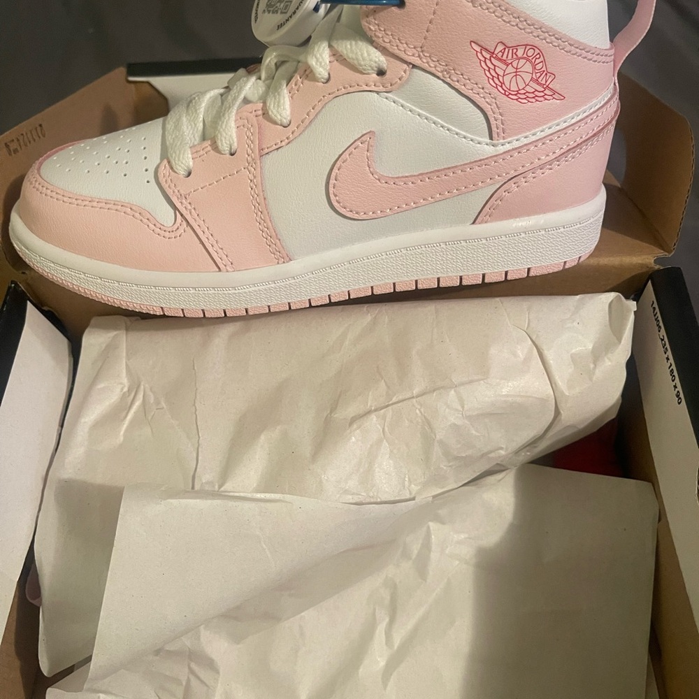 Nike Air Jordan Pink and White Sneakers